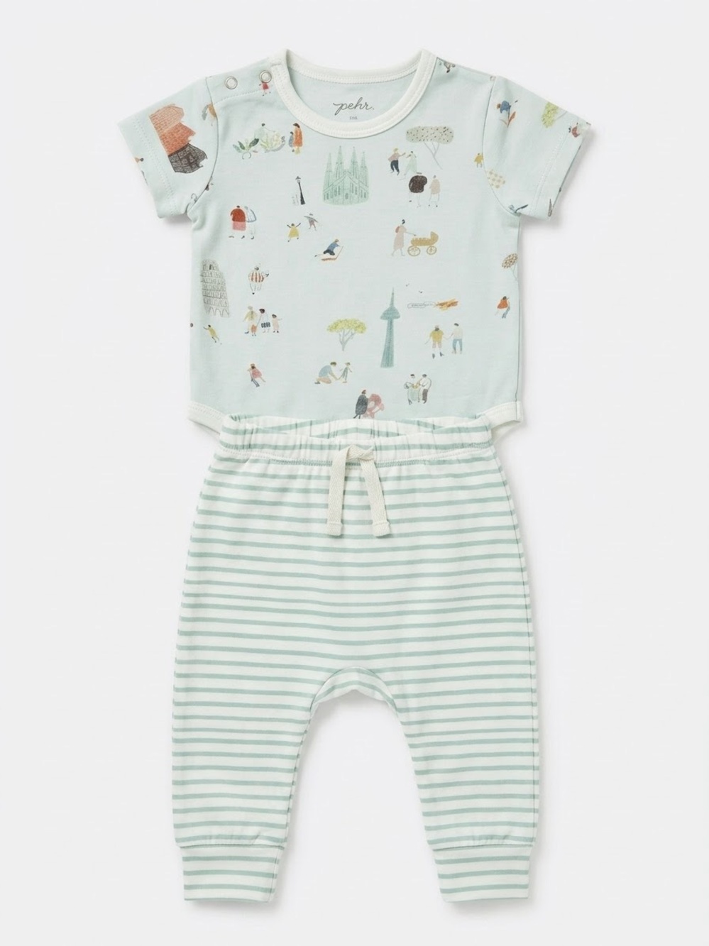 Pehr 6-12 Months Outfit Boy’s Stripe Pants